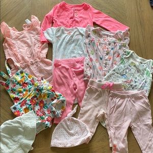 Lot of girls baby clothes, summer, bright colors!